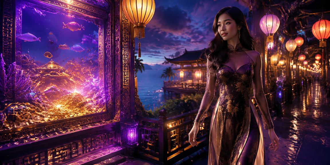 Không khí nhộn nhịp chợ đêm Phú Quốc – người dùng tham gia xổ số trực tuyến buổi tối